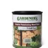 Gardener’s Exterior Wood Stain, 1 Quart -Backyard Bloomers 8596700 6090 gardening exterior penetrating wood stain whey based moss green tif