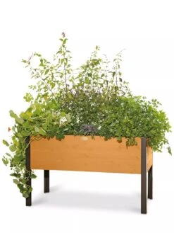 Eco-Stained Elevated Planter Box, 2'x4' -Backyard Bloomers 8596759 101 tif