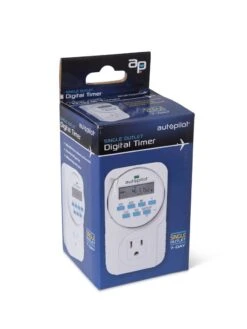 Digital Programmable 7 Day Timer Single Outlet -Backyard Bloomers 8598884 17673