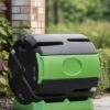Hot Frog Rolling Compost Tumbler Bin, 37 Gallon -Backyard Bloomers 8598961 01V hot frog rolling compost bin 37 gallon