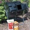 Dual Batch Composter Success Kit -Backyard Bloomers 8599020 0632 dual batch compost tumbler tif