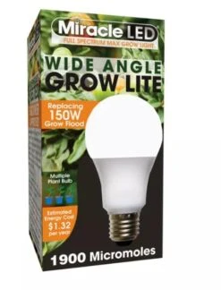 Miracle LED Corded 4-Socket Grow Light Kit With Bulbs, Full Spectrum And Red -Backyard Bloomers 8599032 02V tif