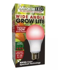 Miracle LED Corded 4-Socket Grow Light Kit With Bulbs, Full Spectrum And Red -Backyard Bloomers 8599032 03V tif