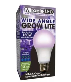 Miracle LED Corded 4-Socket Grow Light Kit With Bulbs, Full Spectrum And Red -Backyard Bloomers 8599032 05V tif