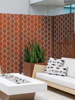 Veradek 3-Panel Privacy Screen Set, Quadra -Backyard Bloomers 8599204 06V tif