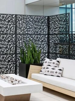 Veradek 3-Panel Privacy Screen Set, Web -Backyard Bloomers 8599206 10V tif