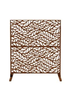 Veradek 2-Panel Privacy Screen Set, Flowleaf 15 Veradek 2-Panel Privacy Screen Set, Flowleaf -Backyard Bloomers 8599212 13V tif