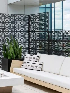 Veradek 2-Panel Privacy Screen Set, Parilla -Backyard Bloomers 8599213 10V tif