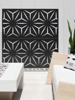 Veradek 2-Panel Privacy Screen Set, Star