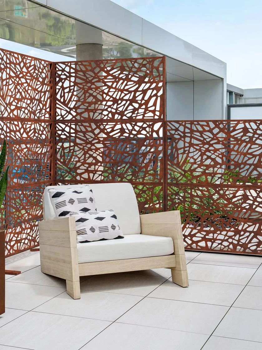 Veradek 2-Panel Privacy Screen Set, Web 5 Veradek 2-Panel Privacy Screen Set, Web - Image 3