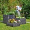 Exaco Hexagonal Raised Garden Bed Planter 1 Exaco Hexagonal Raised Garden Bed Planter -Backyard Bloomers 8599285 02V exaco hexagonal plastic raised garden bed planter tif
