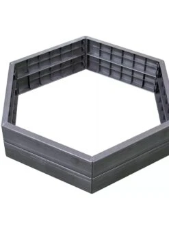 Exaco Hexagonal Raised Garden Bed Planter 8 Exaco Hexagonal Raised Garden Bed Planter -Backyard Bloomers 8599285 04V tif
