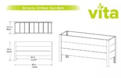 Greens Urban Elevated Garden Bed 5 Greens Urban Elevated Garden Bed -Backyard Bloomers 8599299 02V tif