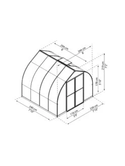 Canopia® By Palram Bella™ Greenhouse, 8' 35 Canopia® By Palram Bella™ Greenhouse, 8' -Backyard Bloomers 8599337 08v