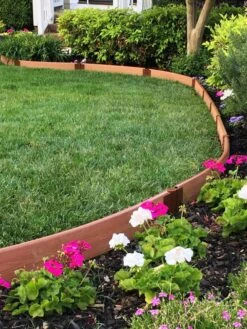 Curved Composite Landscape Edging Kit With 1" Boards -Backyard Bloomers 8599404 03V tif