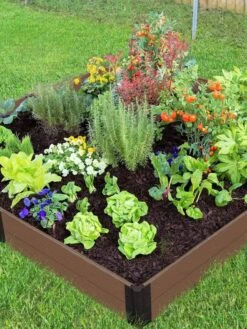 Composite Raised Bed With 1" Boards, 11" -Backyard Bloomers 8599452 01V tif