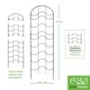 Achla Designs Waves Trellis Extension Piece -Backyard Bloomers 8599492 01V tif