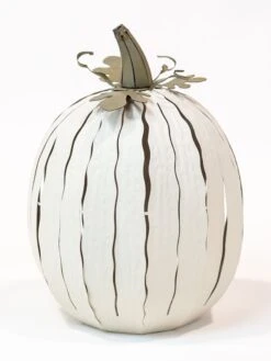 Desert Steel Pumpkin Luminary, Tall -Backyard Bloomers 8599559 11v
