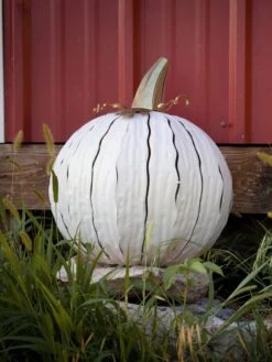 Desert Steel Pumpkin Luminary, Short -Backyard Bloomers 8599560 06v desert steel pumpkin luminary short lantern