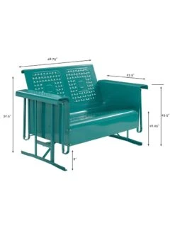 Crosley Bates Loveseat Glider -Backyard Bloomers 8599629 02v