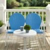 Crosley Griffith Loveseat & Table Metal Outdoor Seating Set 1 Crosley Griffith Loveseat & Table Metal Outdoor Seating Set -Backyard Bloomers 8599635 01v crosley griffith loveseat and table metal
