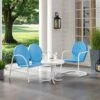 Crosley Griffith Loveseat, Chair & Side Table Outdoor Seating Set -Backyard Bloomers 8599637 01v crosley griffith loveseat chair and side table