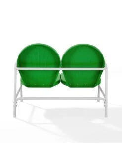 Crosley Griffith Metal Outdoor Loveseat -Backyard Bloomers 8599643 04v