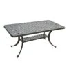 Crosley Sedona Cast Aluminum Rectangular Cocktail Table -Backyard Bloomers 8599671 01v crosley sedona cast aluminum rectangular cocktail table black