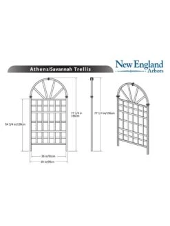 Savannah Composite Vinyl Trellis 7 Savannah Composite Vinyl Trellis -Backyard Bloomers 8599769 03v