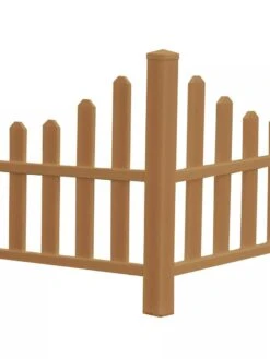 Country Corner Composite Picket Fence -Backyard Bloomers 8599773 02V tif