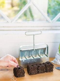 Soil Blocker, 4 Cell 10 Soil Blocker, 4 Cell -Backyard Bloomers 8599790 18641 tif