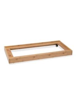 Bamboo Rolling Plant Tray -Backyard Bloomers 8599793 12150