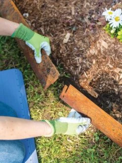 Corten Steel Edging 5" H, Set Of 3 -Backyard Bloomers 8599845 0253 tif