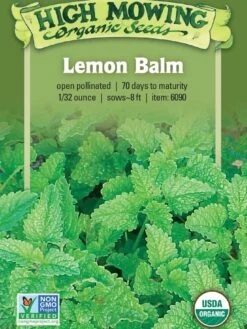 Lemon Balm Organic Seeds -Backyard Bloomers 8599880 02V tif