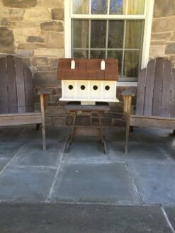 Martinsburg Manor Purple Martin House, 6 Room -Backyard Bloomers 8600024 01v martinsburg manor purple martin house 6 room