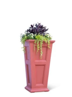 Fairfield Self-Watering Tall Patio Planters, 34” -Backyard Bloomers 8600109 0681 tif