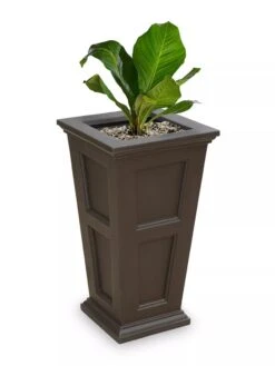 Fairfield Self-Watering Tall Patio Planters, 34” -Backyard Bloomers 8600109 06V tif