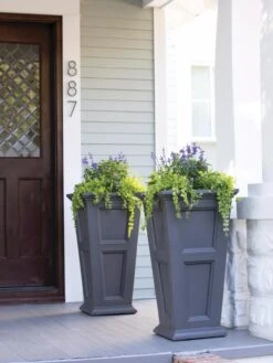 Fairfield Self-Watering Tall Patio Planters, 34” -Backyard Bloomers 8600109 8453 tif