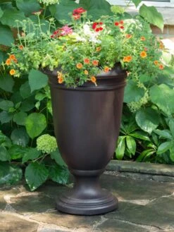 Ellington Self-Watering Urn Planter, 24" 12 Ellington Self-Watering Urn Planter, 24" -Backyard Bloomers 8600110 02V tif