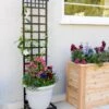 Mission-Style Planter Stand With Trellis -Backyard Bloomers 8600111 19900 tif
