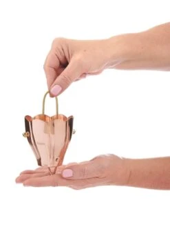 Crocus Pure Copper Rain Chain, 8.5' -Backyard Bloomers 8600207 01v