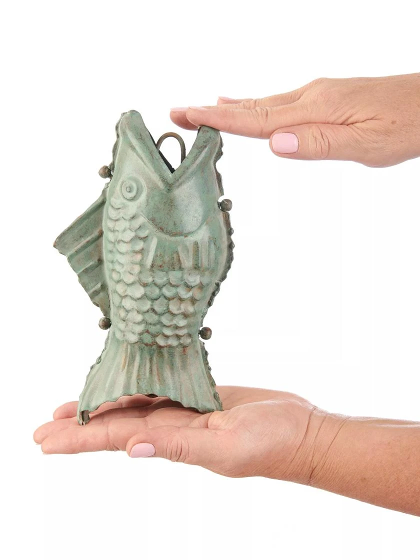 Fish Pure Copper Rain Chain, 8.5' 7 Fish Pure Copper Rain Chain, 8.5' - Image 5