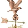 Eagle Garden Copper Weathervane With Pole -Backyard Bloomers 8600278 04v eagle garden copper weathervane pole