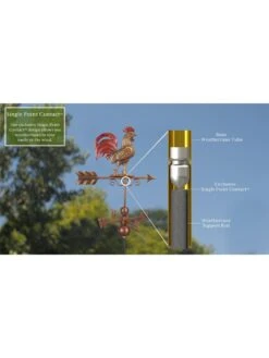 Bantam Rooster Copper Weathervane -Backyard Bloomers 8600280 07v