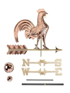 Rooster Copper Weathervane 7 Rooster Copper Weathervane -Backyard Bloomers 8600283 03v