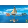 Sailboat Cottage Copper Weathervane With Roof Mount -Backyard Bloomers 8600347 03v sailboat cottage copper weathervane roof mount 1