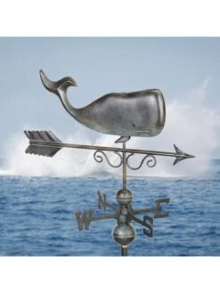 Save The Whales™ Copper Weathervane -Backyard Bloomers 8600371 03v