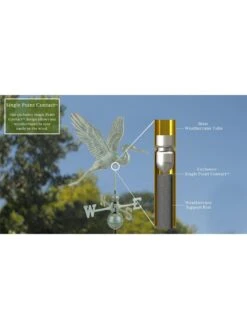 Graceful Blue Heron Copper Weathervane -Backyard Bloomers 8600374 06v