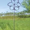 Feather Wind Spinner, 32" -Backyard Bloomers 8600477 01v feather wind spinner 32 inch