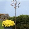 Feather Staked Wind Spinner, 22" 2 Feather Staked Wind Spinner, 22" -Backyard Bloomers 8600480 02V tif
